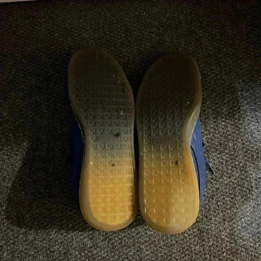 Puma Royal Gloss Blue Mens Sneakers Blue Fade Bottoms - Picture 5 of 8